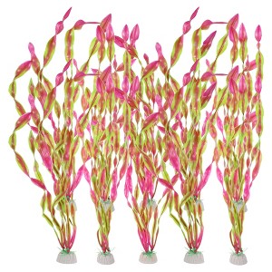 Unique Bargains Aquarium Ornaments Fish Tank Artificial Plant Multicolor 12.20" 10 Pcs - 1 of 4