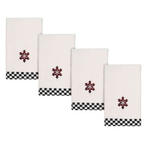 Avanti Linens Tis the Season 4-Pack Fingertip Towel Set - 1 of 3