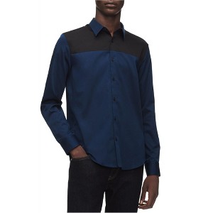 Calvin Klein Mens 2 Tone Button Up Shirt - 1 of 1