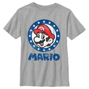 Boy's Nintendo Distressed Americana Mario T-Shirt - 1 of 4