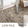 Abynow Medallion Diamond Distressed Rustic Indoor Area Rug - 3 of 4