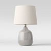 Assembled Ceramic Table Lamp Gray - Threshold™ - image 2 of 4