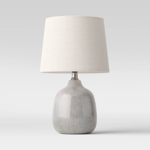 17.5x11 Assembled Ceramic Table Lamp Gray - Threshold™