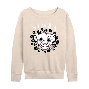 Women's - Disney - Cheetah Print Lightweight French Terry Slouchy - 1 of 4