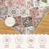 Washable Vintage Oriental Rug Non Slip Low Pile Rug Soft Throw Floor Cover Retro Foldable Indoor Carpet for Living Room Bedroom Playroom Nursery - 4 of 4