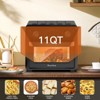 ELJGET 10QT Air Fryer Oven for 1-3 People, Perfect Holiday Gift, Multi-Cooker with Baking & Roasting Tray, Black - 4 of 4