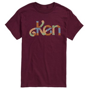 Men's - Barbie - Ken Patterned Logo Short Sleeve Graphic T-Shirt - 1 of 4