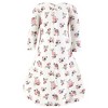 Hudson Baby Infant Girl Thermal Long Sleeve Sleeping Bag 2pk, Dusty Rose Floral - 3 of 4