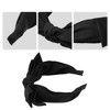 Unique Bargains Women's Double Layered Bow Knot Headband Hairband Accessories 2.6 Inch Wide 1Pc - 3 of 4