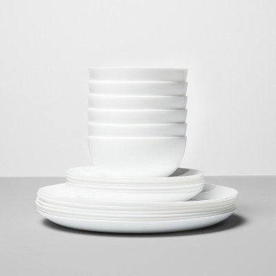 white plate set