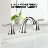 Coucheta 8" Widespread Bathroom Faucet - for 3-Hole Sink with Pop-Up Drain & Supply Lines, Available in Multiple Finishes & Pack Options - 3 of 4