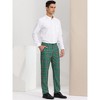 Lars Amadeus Men's Plaid Regular Fit Formal Business Dress Pants - 4 of 4