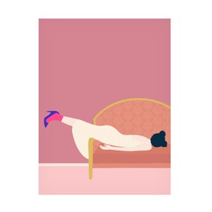 Canvas Wall Art - Jota de jai 'Maddies Mood' Wall Art for Living Room, Bedroom, or Office Décor by Trademark Fine Art - 1 of 4