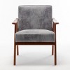 CAVINAS Accent Chair Comfy Chair Lounge Chair with Microfiber Upholstery and Solid Wood Frame for Living Room, Bedroom - 2 of 4