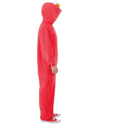 Disguise Men's Sesame Street Elmo Bodysuit Costume, Red/White
