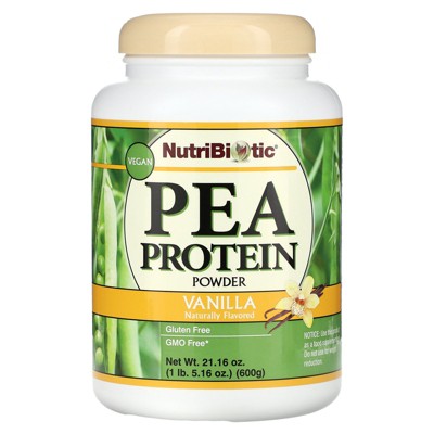 NutriBiotic Pea Protein Powder, Vanilla , 21.16 oz (600 g)