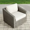 Spruce & Spring Outdoor Wicker Patio Furniture Swivel Chair - 2 of 4