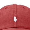 Dalix Lil Peace Sign Embroidered Cotton Cap Outdoor Dad Hat Womens - 2 of 4