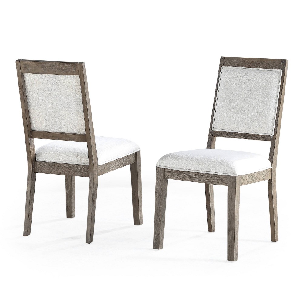 Photos - Chair Set of 2 Molly Side  Washed Gray - Steve Silver Co.