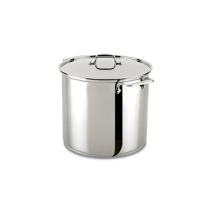 All-Clad 16 Quart Stainless Steel Stockpot with Lid, Gourmet Accessories - 1 of 4