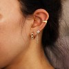 Cubic Zirconia Huggie Earrings 14k Gold Plated Tiny Earrings Small Huggie Hoop Earrings Simple Lightweight Hoops Gift for Women - 4 of 4