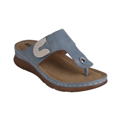 GC Shoes Sam Hardware Comfort Slide Flat Sandals