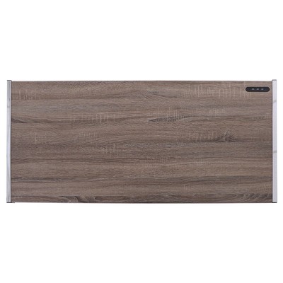 47" Weathered Oak and Chrome Desk with USB Port