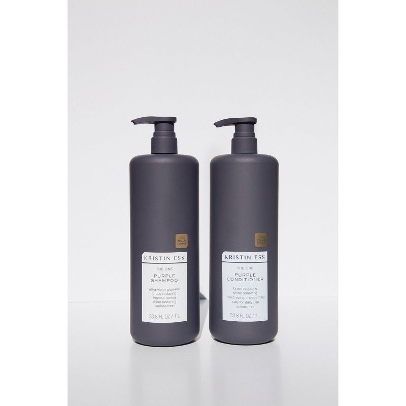 Kristin Ess One Purple Conditioner Toning for Blonde Hair, Neutralizes Brass and Sulfate Free - 33.8 fl oz, 5 of 10