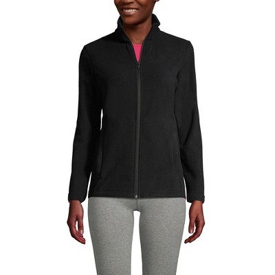 Lands End Women s Tall Anyweather Fleece Full Zip Jacket Large Tall Black Target