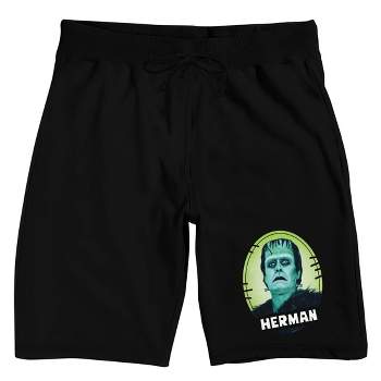 The Munsters Rob Zombie Remake Herman Men's Black Sleep Pajama Shorts