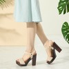 Perphy Women's Round Toe Platform Slingback Chunky Heel Sandals - 4 of 4