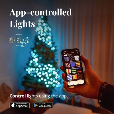 Twinkly Multicolor 26.2ft Smart LED String Lights with 100 Bulbs