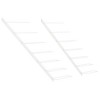 vidaXL Wall-mounted Wine Rack for 7 Bottles 2 pcs White Metal - 2 of 4