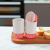 Unique Bargains Polka Dot Curled Rim Disposable Baking Cups Greaseproof Paper 2.56"x1.57" 50 Pcs - 2 of 4