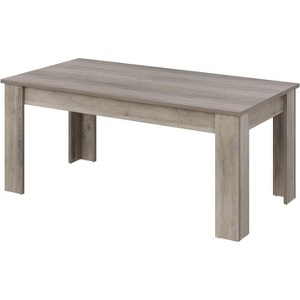 CuisinSmart Dining Table for 4-6, 63" Wood Farmhouse Rectangular Thickened Dinner Dining Room & Kitchen Table for 4 - 1 of 4