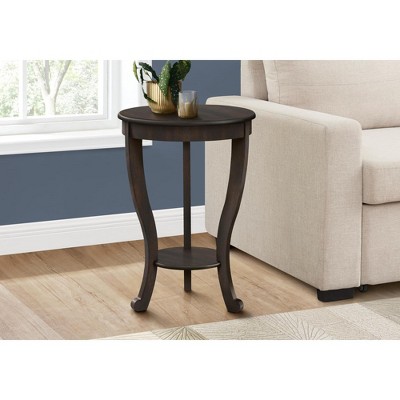 Monarch Specialties Accent Table 2 Tier End Side Table Square Nightstand Bedroom Lamp Brown Veneer Traditional
