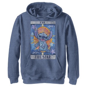 Boy's Lilo & Stitch Star Tarot Card Pull Over Hoodie - 1 of 4