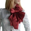 Slickblue Women's Red/Brown Dot Silk Scarf - Lightweight, Soft, Chic Fashion Wrap - S/L Sizes, Perfect Gift - 3 of 4