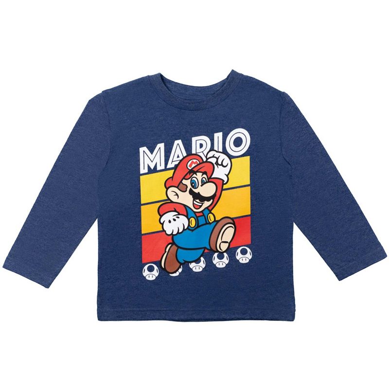 SUPER MARIO Nintendo 2 Pack Graphic T-Shirts Red / Blue / Grey , 2 of 8