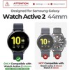 Dexnor for Samsung Galaxy Watch Active 2 Band 44mm,New Upgrade [Raised Bezel & Snap-on] Rugged Shockproof Case with Adjustable Strap Band - 2 of 3