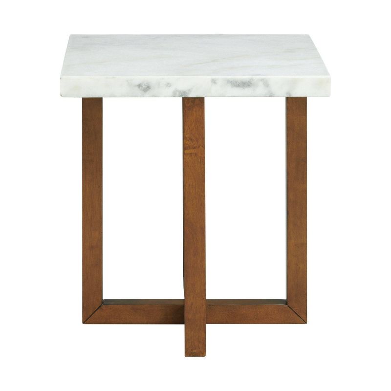 Meyers Marble Square End Table White - Picket House Furnishings, 3 of 10
