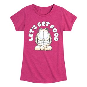Girls' - Garfield - Lets Get Food Fitted Short Sleeve Graphic T-Shirt - 1 of 4