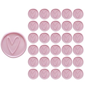 Wrapables Adhesive Wax Seal Stickers for Envelopes, Wedding Invitations, Christmas Packages, Gifts, Parties (30pcs) - 1 of 4