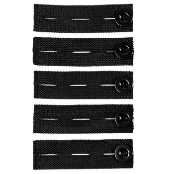  5-Pack of Comfy Deluxe Collar Extenders for Men and Women -  Magic Extension for Shirts of All Kinds, Soft & Elastic Design - Premium  Elastic Dress Shirt Neck Extenders (White Buttons)
