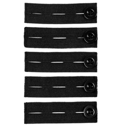  Xiaokeis 4 Sets Pant Waist Tightener, Adjustable Waist Buckle  Extender Set, Detachable Simulation Pearls Buttons Extender, Nail-Free  Waist Waist Tightener for Pants, Jeans, Skirts(Black)
