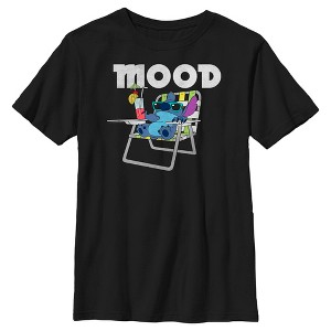 Boy's Lilo & Stitch Mood Relaxing Stitch T-Shirt - 1 of 4
