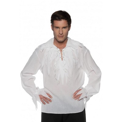 Adult Pirate Shirt Off-White or Black - Candy Apple Costumes