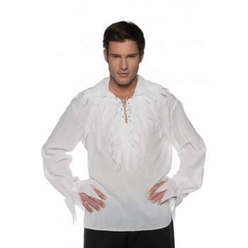 Underwraps Tattered Pirate Shirt White Men's Costume