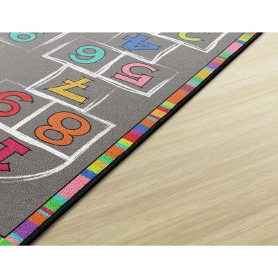 Hopscotch Multicolor Numbers Children's Activity Rug, 3' x 5'