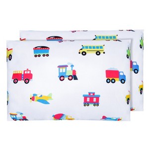 Wildkin Kids Microfiber Pillowcases for Boys & Girls- Toddler (2 pk) - 1 of 4